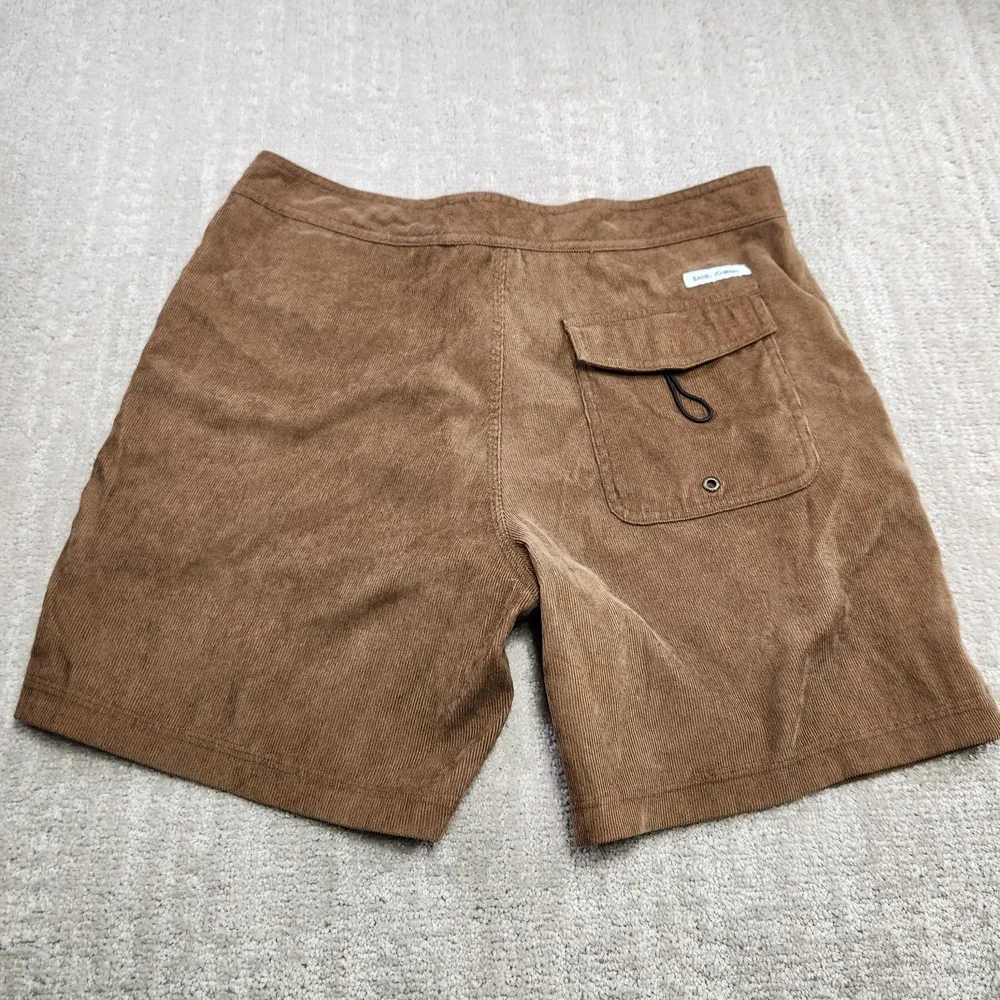 Banks Journal Corduroy Shorts Men 31 Drawstring Surf Performance Brown 6